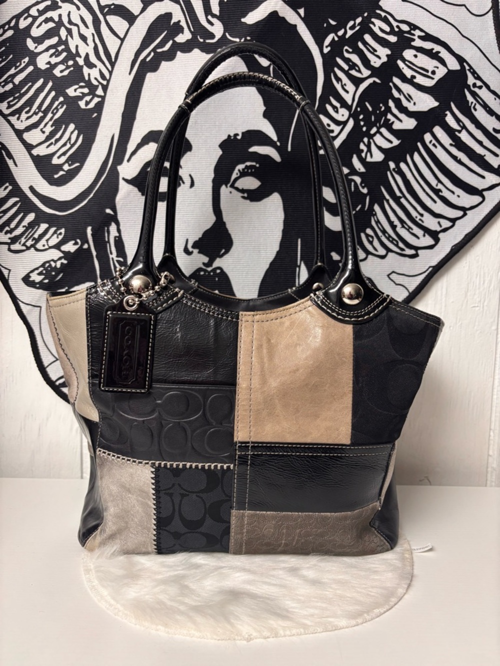Coach Bleeker patchwork tote bag
